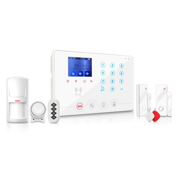 NO MONTHLY FEE!! WIFI COLOR DISPLAY ALARM SYSTEM. SOS button for Elderly at home - Picture 1 of 12